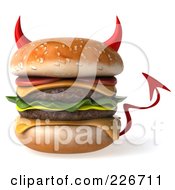 3d Devil Hamburger