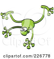 Poster, Art Print Of Goofy Green Frog