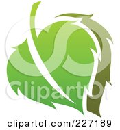 Poster, Art Print Of Green Leaf Logo Icon - 8