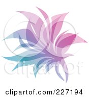 Poster, Art Print Of Gradient Leaf Overlay Logo Icon - 5