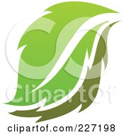 Poster, Art Print Of Green Leaf Logo Icon - 10
