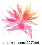 Poster, Art Print Of Gradient Leaf Overlay Logo Icon - 3