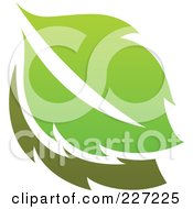Poster, Art Print Of Green Leaf Logo Icon - 4