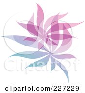 Poster, Art Print Of Gradient Leaf Overlay Logo Icon - 1