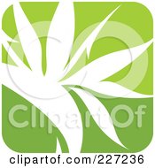 Poster, Art Print Of Green And White Nature Leaf Logo Icon - 5