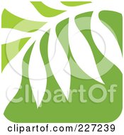 Poster, Art Print Of Green And White Nature Leaf Logo Icon - 10