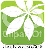Poster, Art Print Of Green And White Nature Leaf Logo Icon - 7