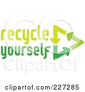 Poster, Art Print Of Recycle Yourself Logo
