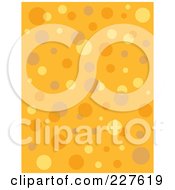 Poster, Art Print Of Seamless Background Pattern Of Retro Bubbles On Orange
