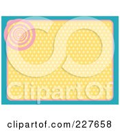 Royalty Free RF Clipart Illustration Of A Background Of Orange Diamonds Framed In Pink And Blue With A Tunnel
