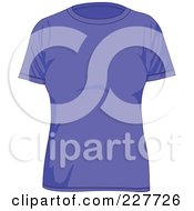 Plain Blue Womens T Shirt