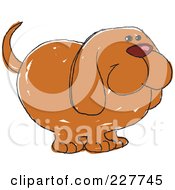 Poster, Art Print Of Cute Doodled Hound Dog
