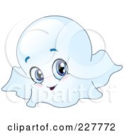 Poster, Art Print Of Cute Blue Eyed Ghost