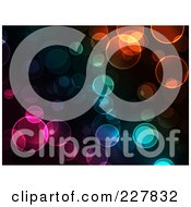 Poster, Art Print Of Background Of Colorful Bokeh Lights On Black