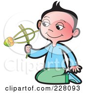 Poster, Art Print Of Sinhala Boy Playing With A Toy