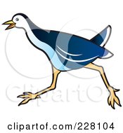 Royalty Free RF Clipart Illustration Of A Blue Water Hen 7
