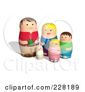 Poster, Art Print Of Russian Doll Family