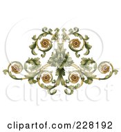 Royalty Free RF Clipart Illustration Of An Ornate Curling Flourish
