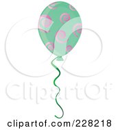 Poster, Art Print Of Spiral Patterned Party Balloon