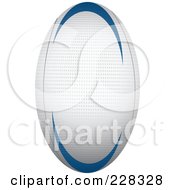 Royalty Free RF Clipart Illustration Of A 3d Rugby Ball by elaineitalia