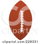 Royalty Free RF Clipart Illustration Of A 3d American Football