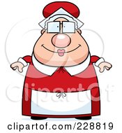 Royalty Free RF Clipart Illustration Of Mrs Claus by Cory Thoman