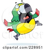 Poster, Art Print Of Parrot Jumping