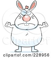 Royalty Free RF Clipart Illustration Of A Mad Rabbit