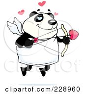 Royalty Free RF Clipart Illustration Of A Cupid Panda