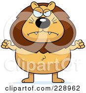 Royalty Free RF Clipart Illustration Of A Mad Lion
