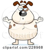 Royalty Free RF Clipart Illustration Of A Careless Dog Shrugging