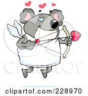 Royalty Free RF Clipart Illustration Of A Koala Cupid