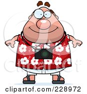 Royalty Free RF Clipart Illustration Of A Tourist Man