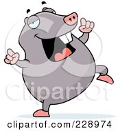 Poster, Art Print Of Mole Doing A Happy Dance