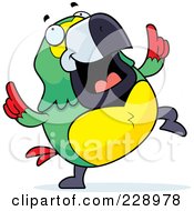 Poster, Art Print Of Parrot Doing A Happy Dance