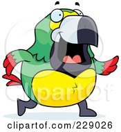 Poster, Art Print Of Parrot Walking