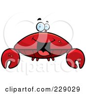 Poster, Art Print Of Happy Crab
