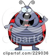 Royalty Free RF Clipart Illustration Of A Ladybug With An Idea