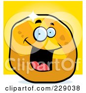 Royalty Free RF Clipart Illustration Of A Happy Golden Nugget