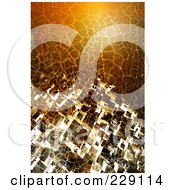 Royalty Free RF Clipart Illustration Of A Grungy Background Of Cracking Mud