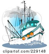 Trawler Fishing Boat At Sea - 3