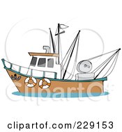 Trawler Fishing Boat At Sea - 4