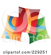 Royalty Free RF Clipart Illustration Of An Abstract Colorful Logo Icon 2