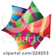 Royalty Free RF Clipart Illustration Of An Abstract Colorful Logo Icon 1