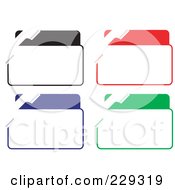 Royalty Free RF Clipart Illustration Of A Digital Collage Of Colorful Phone Contact Labels