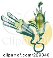 Poster, Art Print Of Plug Emerging From Corn