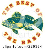 Poster, Art Print Of The Best Of The Bass Text Around A Fish