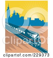Poster, Art Print Of Electric City Train - 1