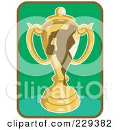 Royalty Free RF Clipart Illustration Of A Rugby Player 5 by patrimonio