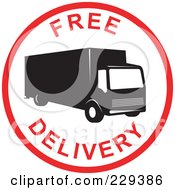 Poster, Art Print Of Free Delivery Logo - 1